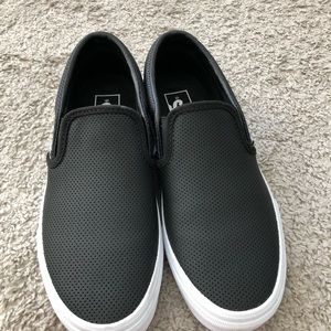 Vans Perforated Leather Slip On